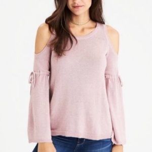 American Eagle - Bell Sleeve Open Shoulder Sweater